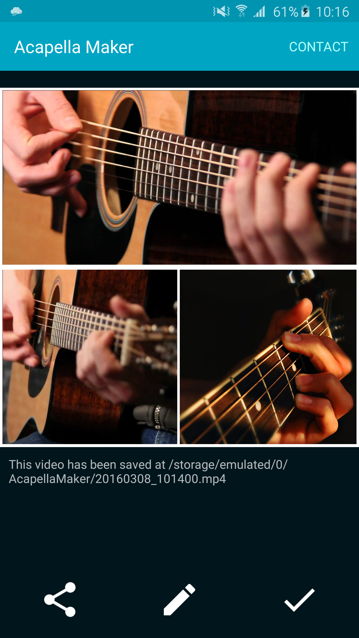 اسکرین شات 8 برنامه Acapella Maker - Video Collage