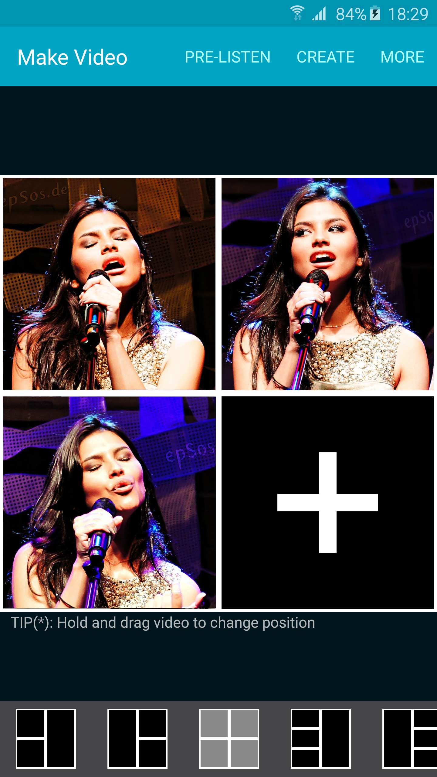 اسکرین شات 4 برنامه Acapella Maker - Video Collage