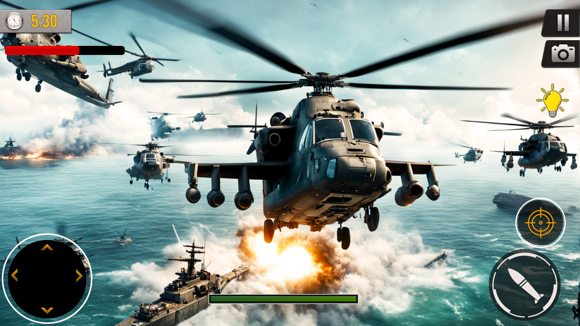 اسکرین شات 1 بازی Gunship Battle Offline Game