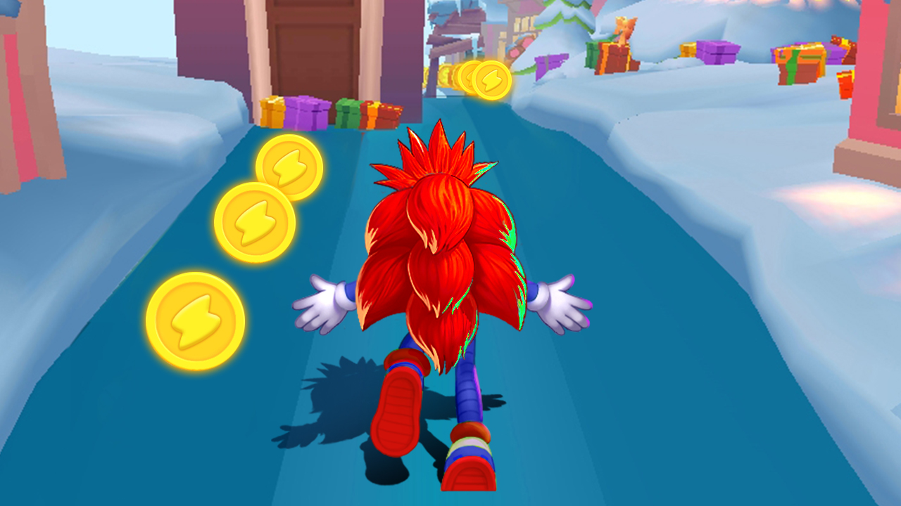 اسکرین شات بازی Hedgehog 3D Blue Run 8
