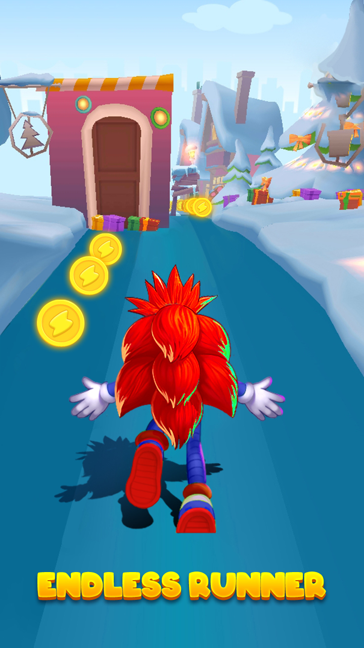 اسکرین شات بازی Hedgehog 3D Blue Run 5