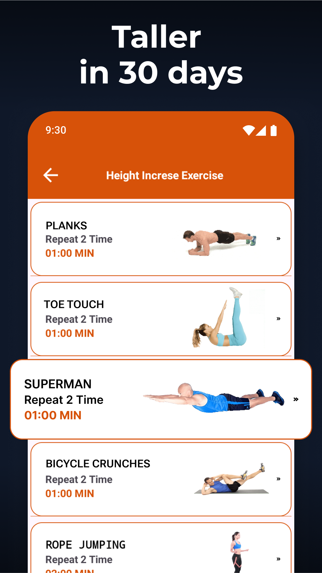اسکرین شات 3 برنامه Height Increase Exercise GROW