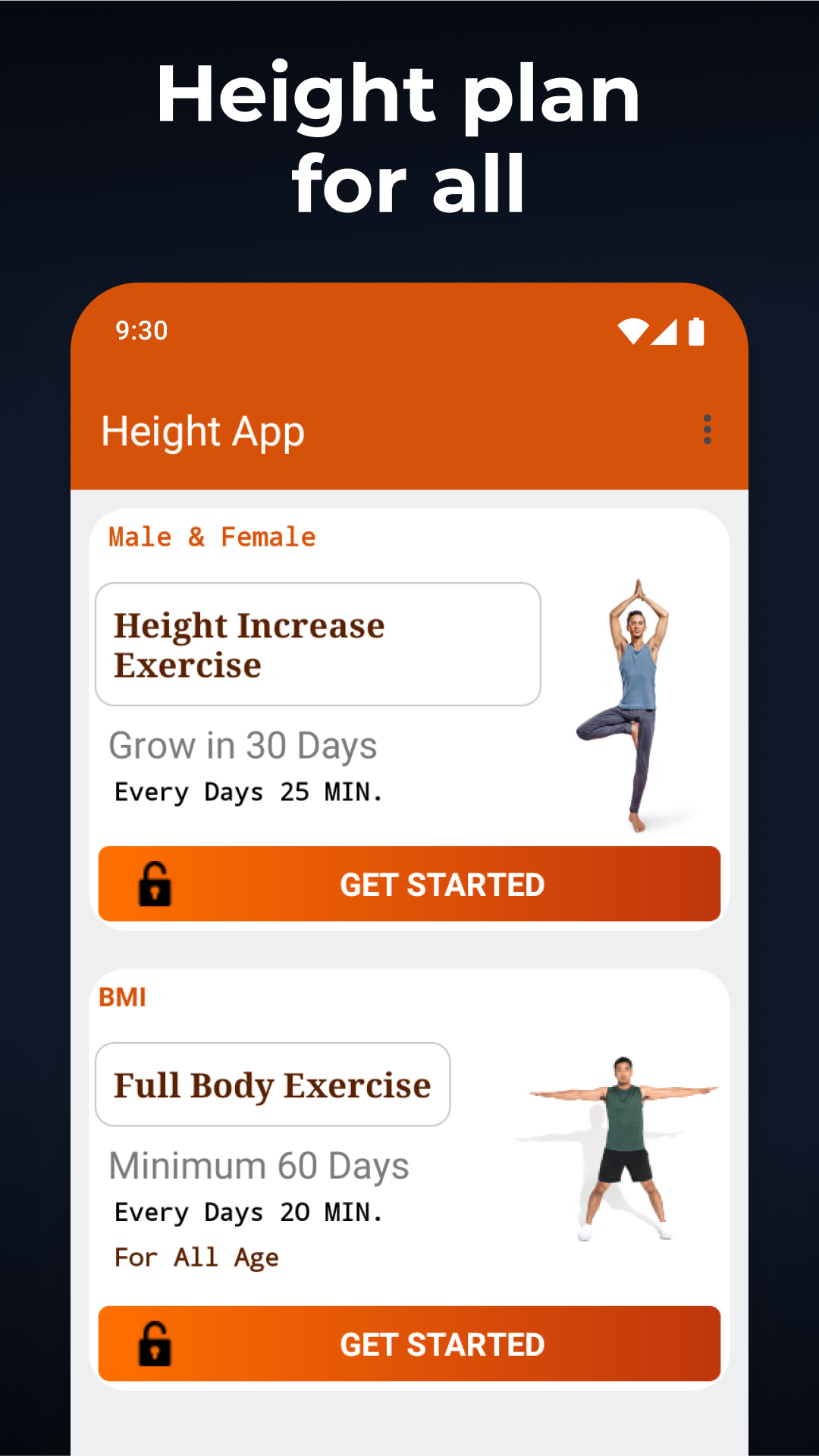 اسکرین شات 1 برنامه Height Increase Exercise GROW