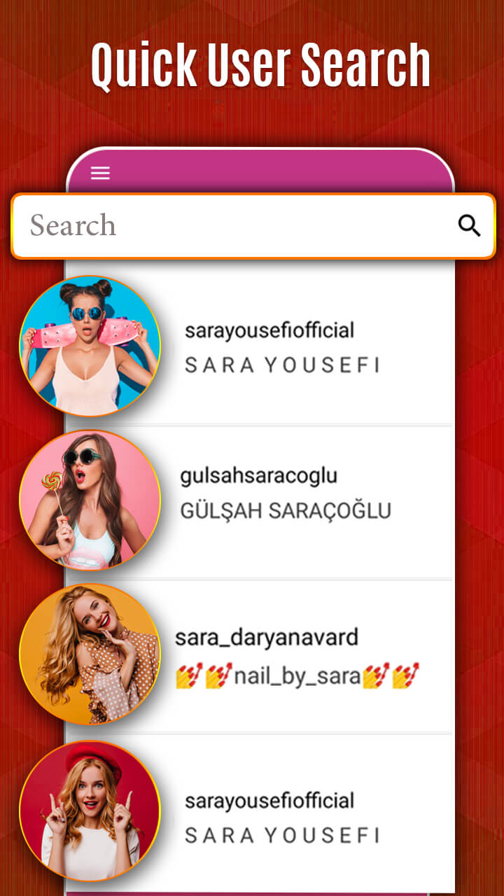 اسکرین شات 3 برنامه Profile Picture Downloader HD