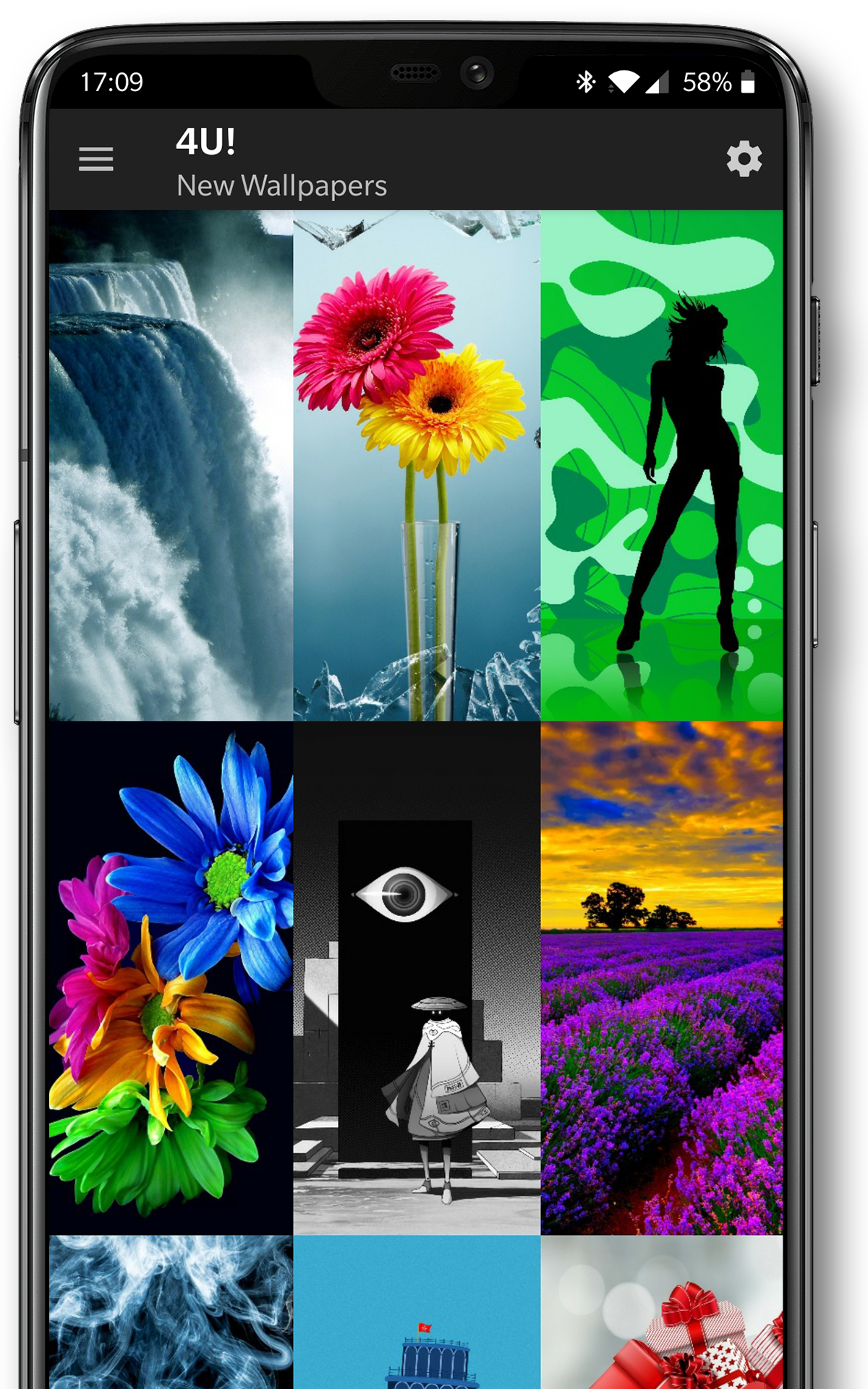 اسکرین شات 3 برنامه Walls4U: 4K Wallpapers + Maker