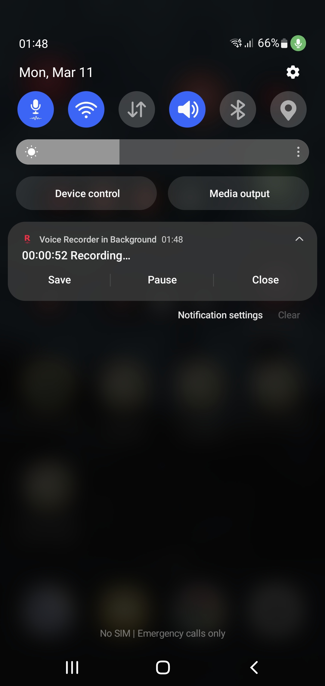 اسکرین شات 6 برنامه Voice Recorder in Background