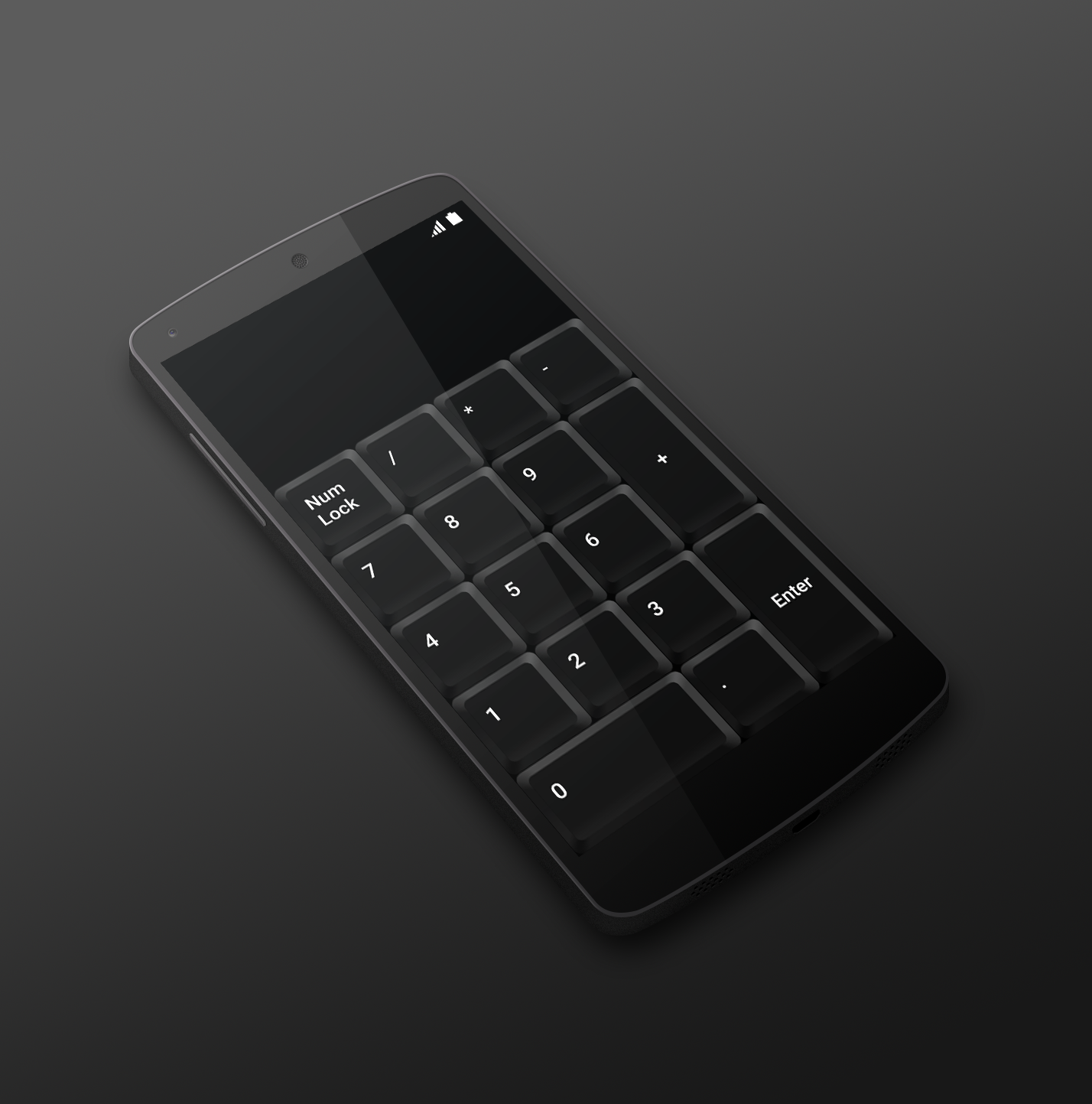 اسکرین شات 1 برنامه Numeric Keyboard