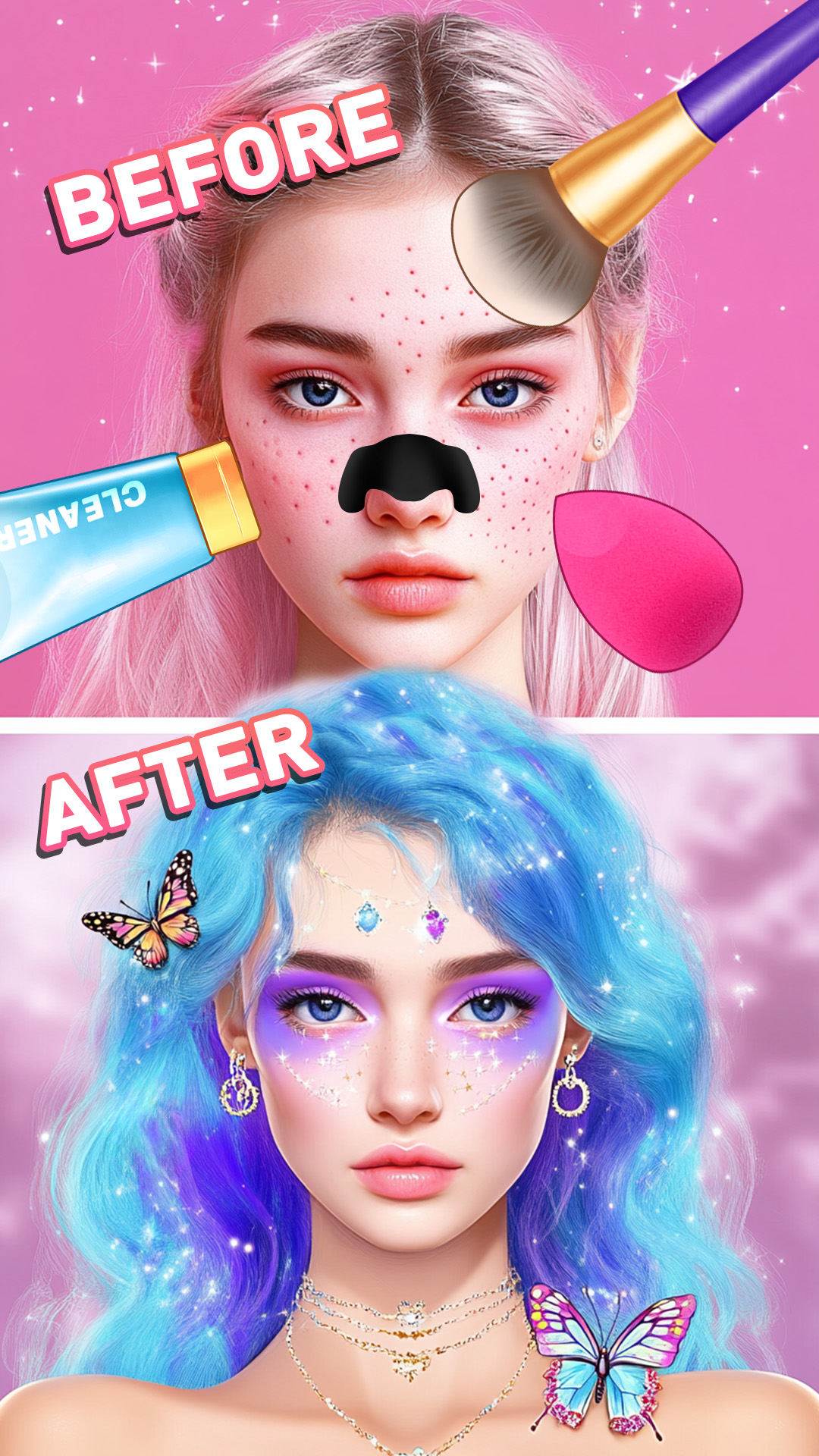 اسکرین شات 3 برنامه Makeup Artist Beautysalon