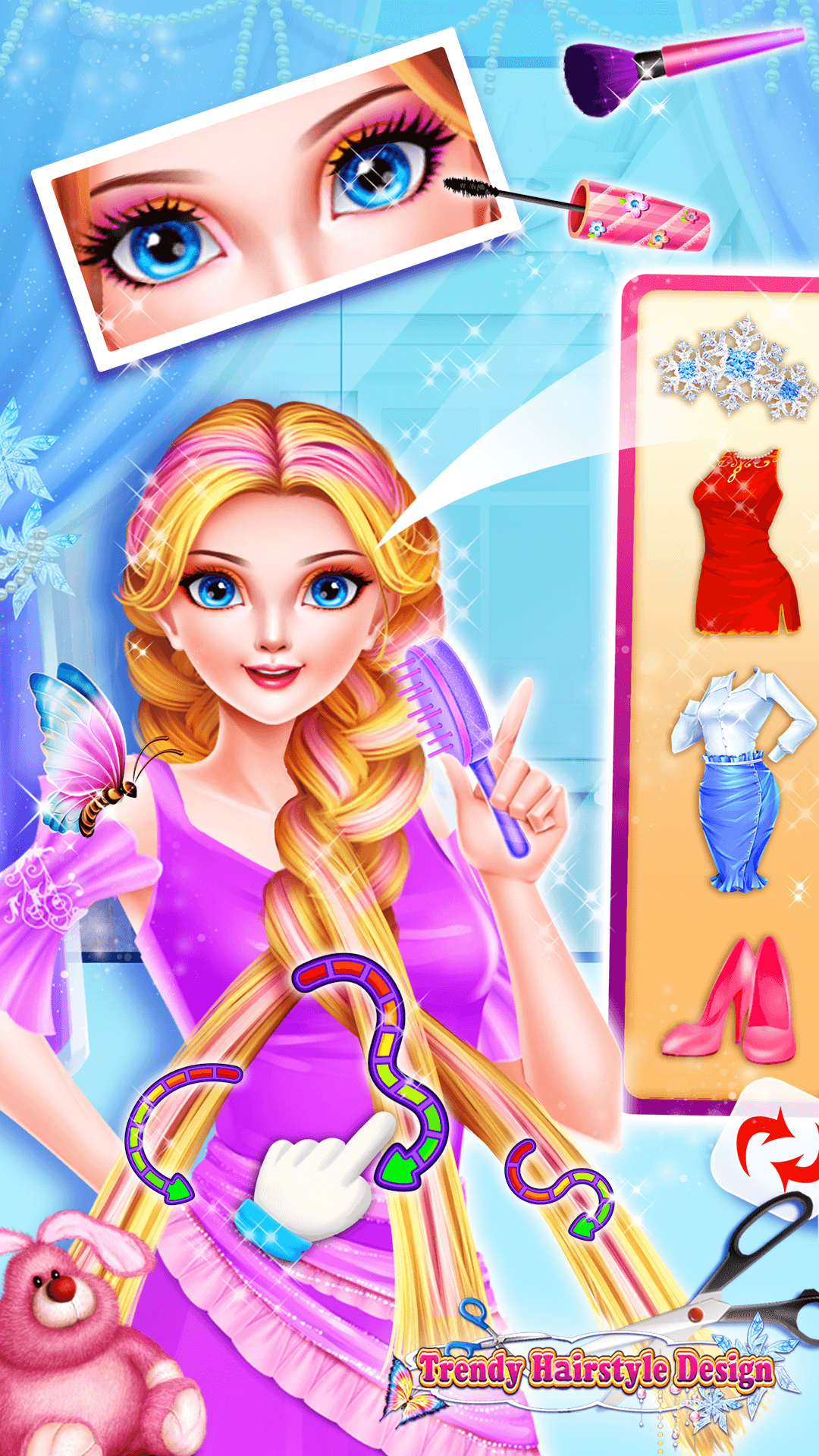 اسکرین شات 1 بازی Trendy Hairstyle Design