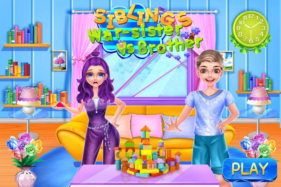اسکرین شات 1 برنامه Siblings War - Sister Vs Broth