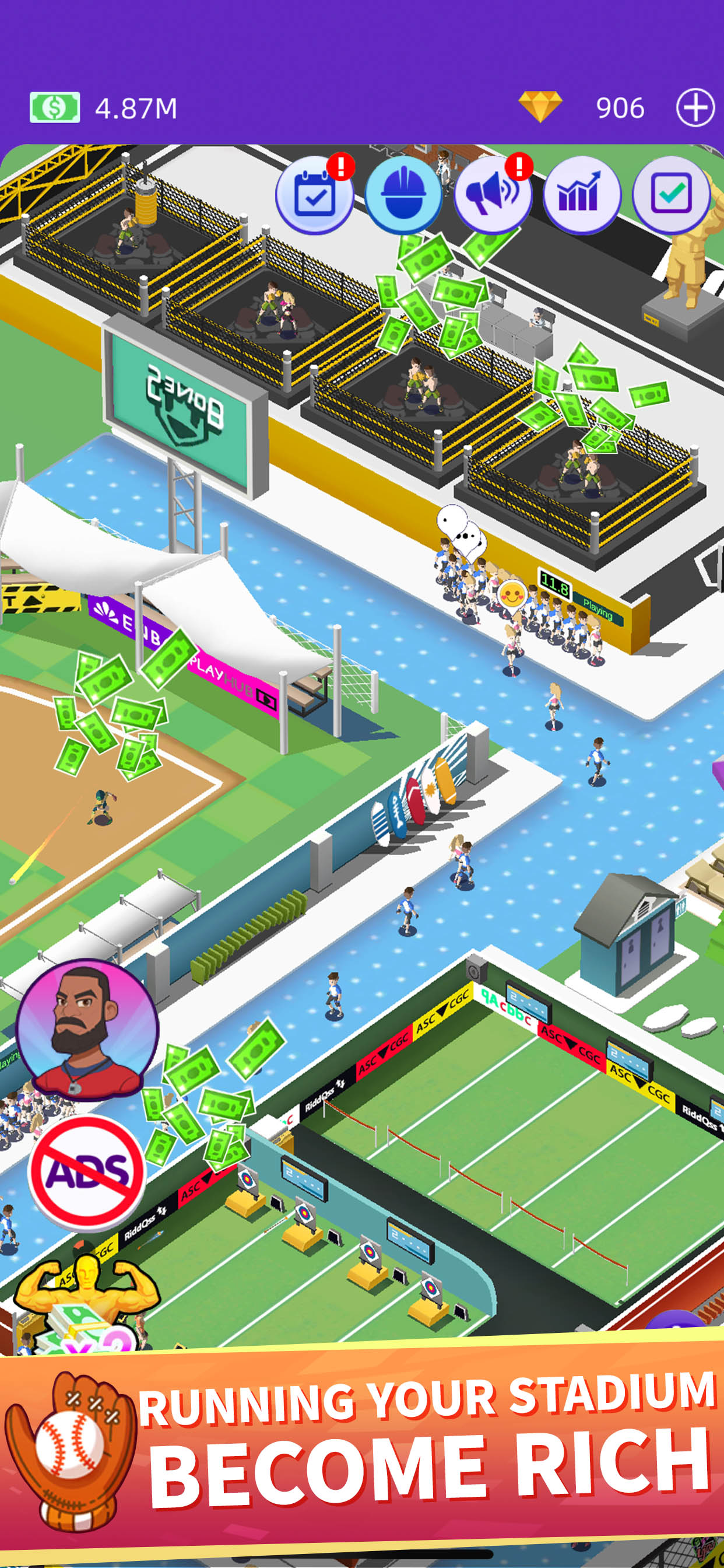 اسکرین شات 1 بازی Idle GYM Sports