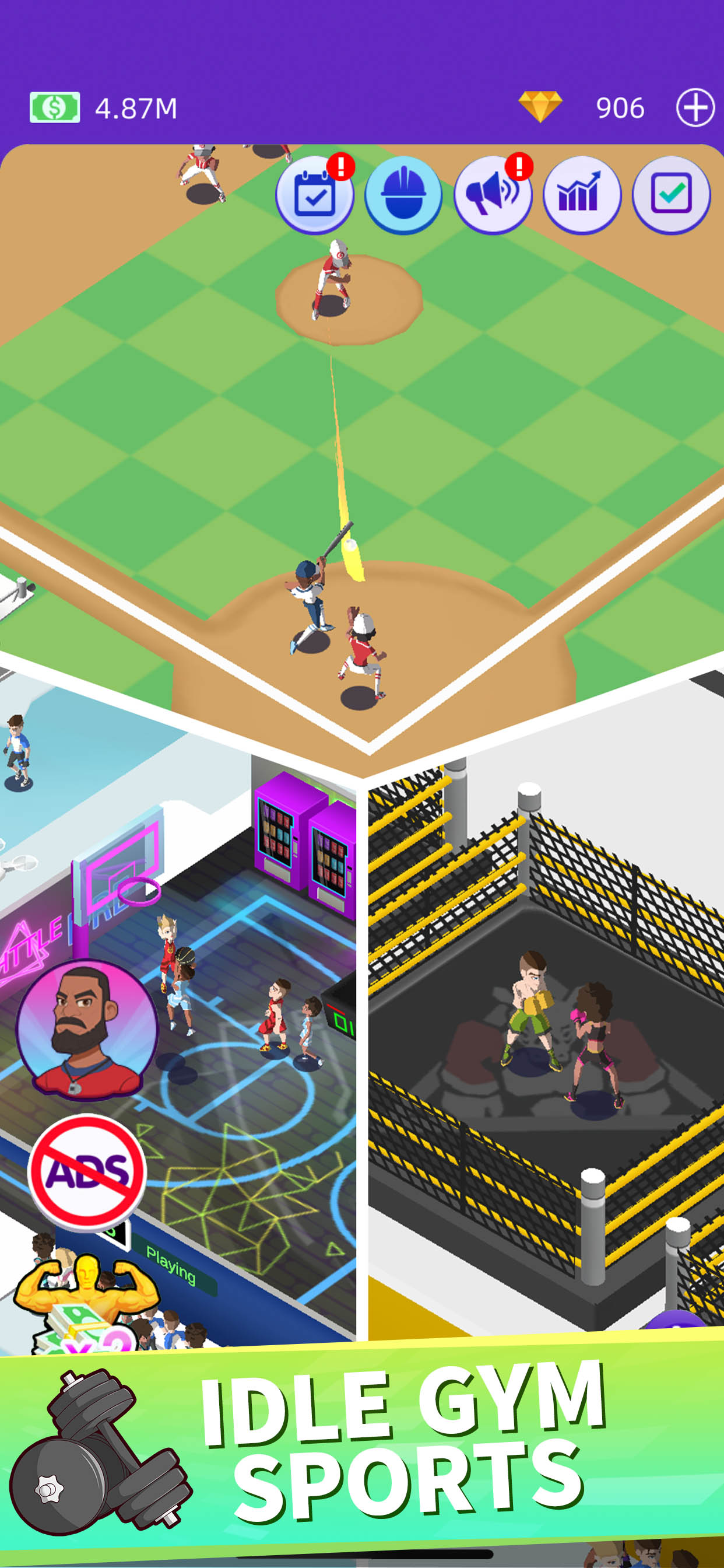 اسکرین شات 4 بازی Idle GYM Sports