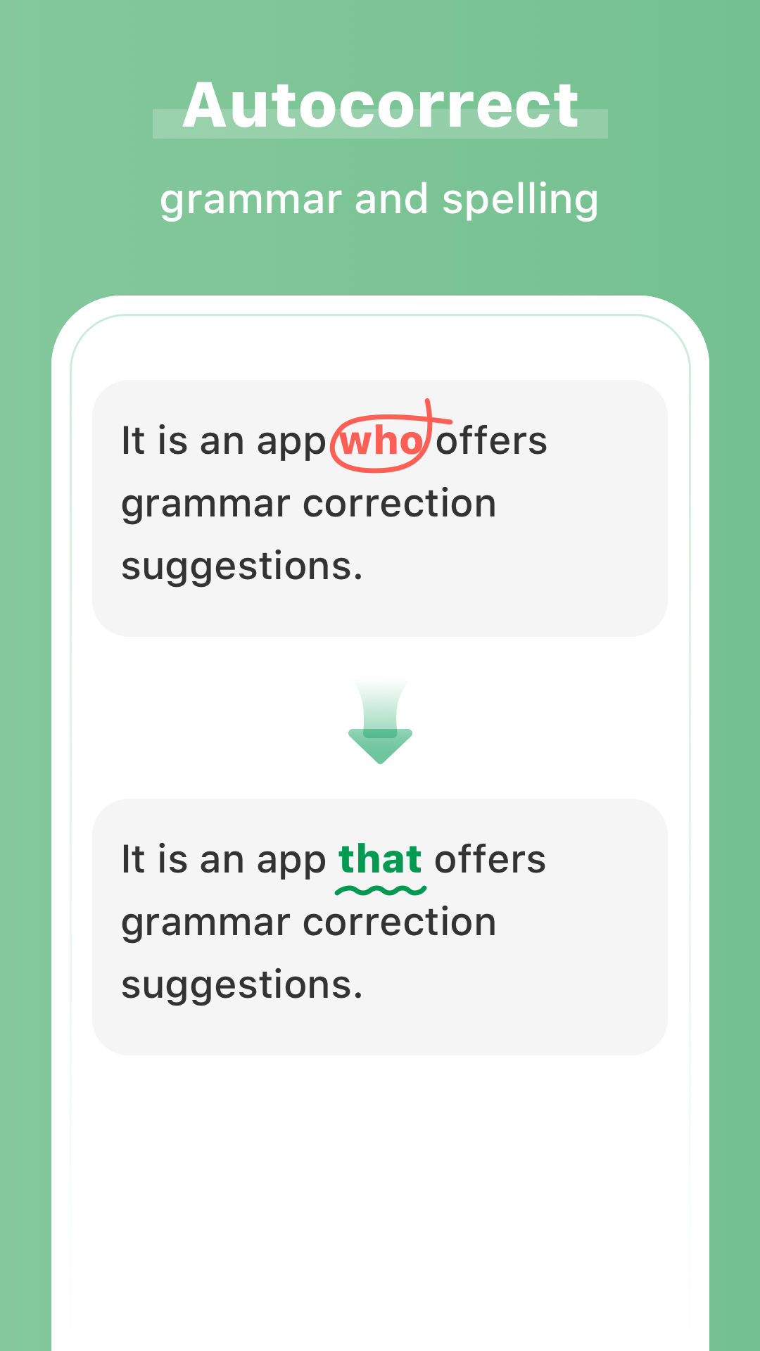 اسکرین شات 1 برنامه AI Grammar Checker for English