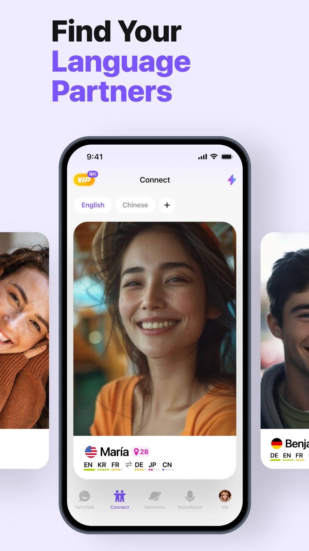 اسکرین شات 4 برنامه HelloTalk - Learn Languages