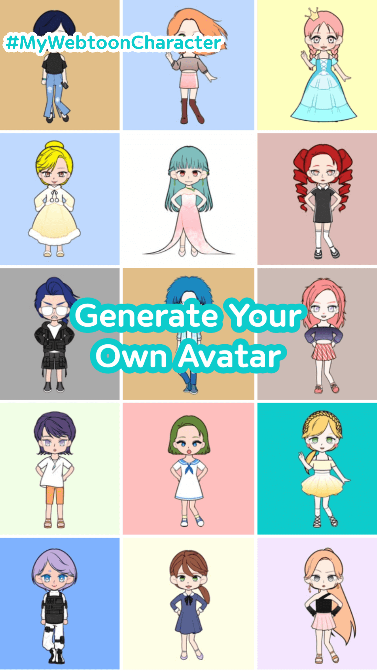 اسکرین شات 2 بازی My Webtoon Character:Kpop IDOL