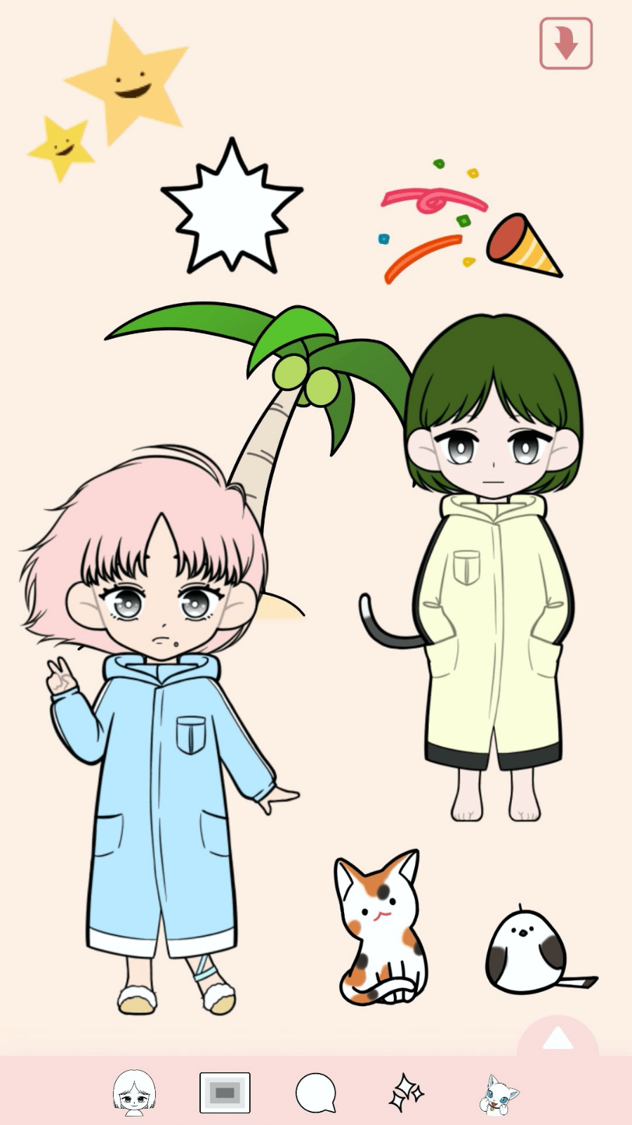 اسکرین شات 2 بازی K-pop Webtoon Character Girls