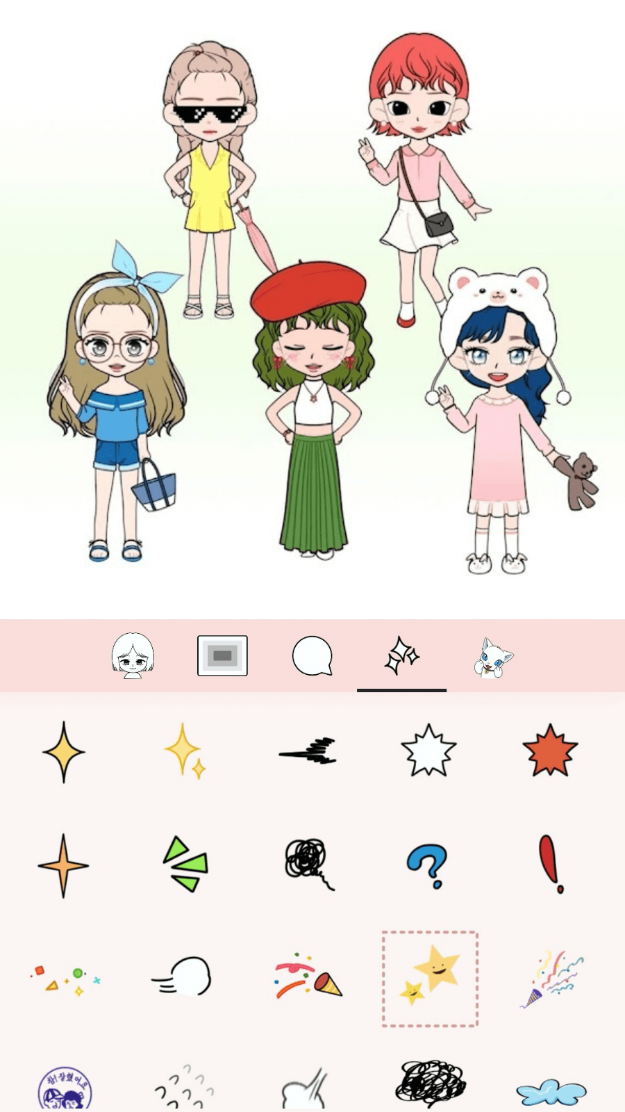 اسکرین شات 7 بازی K-pop Webtoon Character Girls
