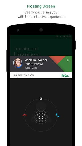 اسکرین شات 1 برنامه Holaa! Caller ID & Call Block