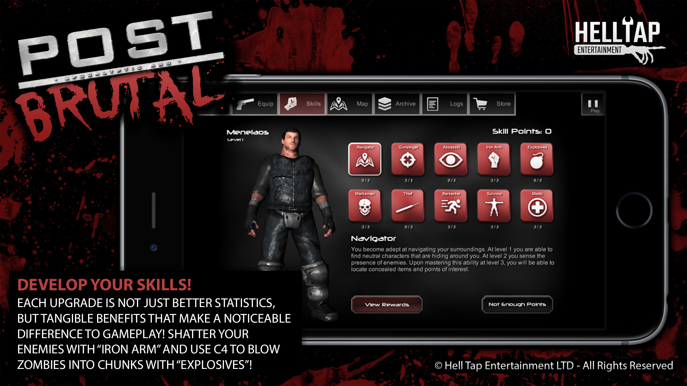 اسکرین شات 6 بازی Post Brutal: Zombie Action RPG
