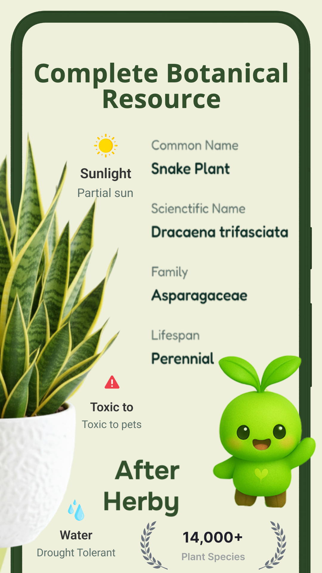 اسکرین شات 4 برنامه Herby: AI Plant Identifier