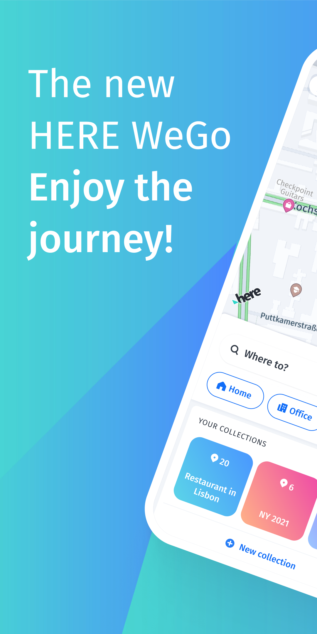 اسکرین شات 1 برنامه HERE WeGo: Maps & Navigation