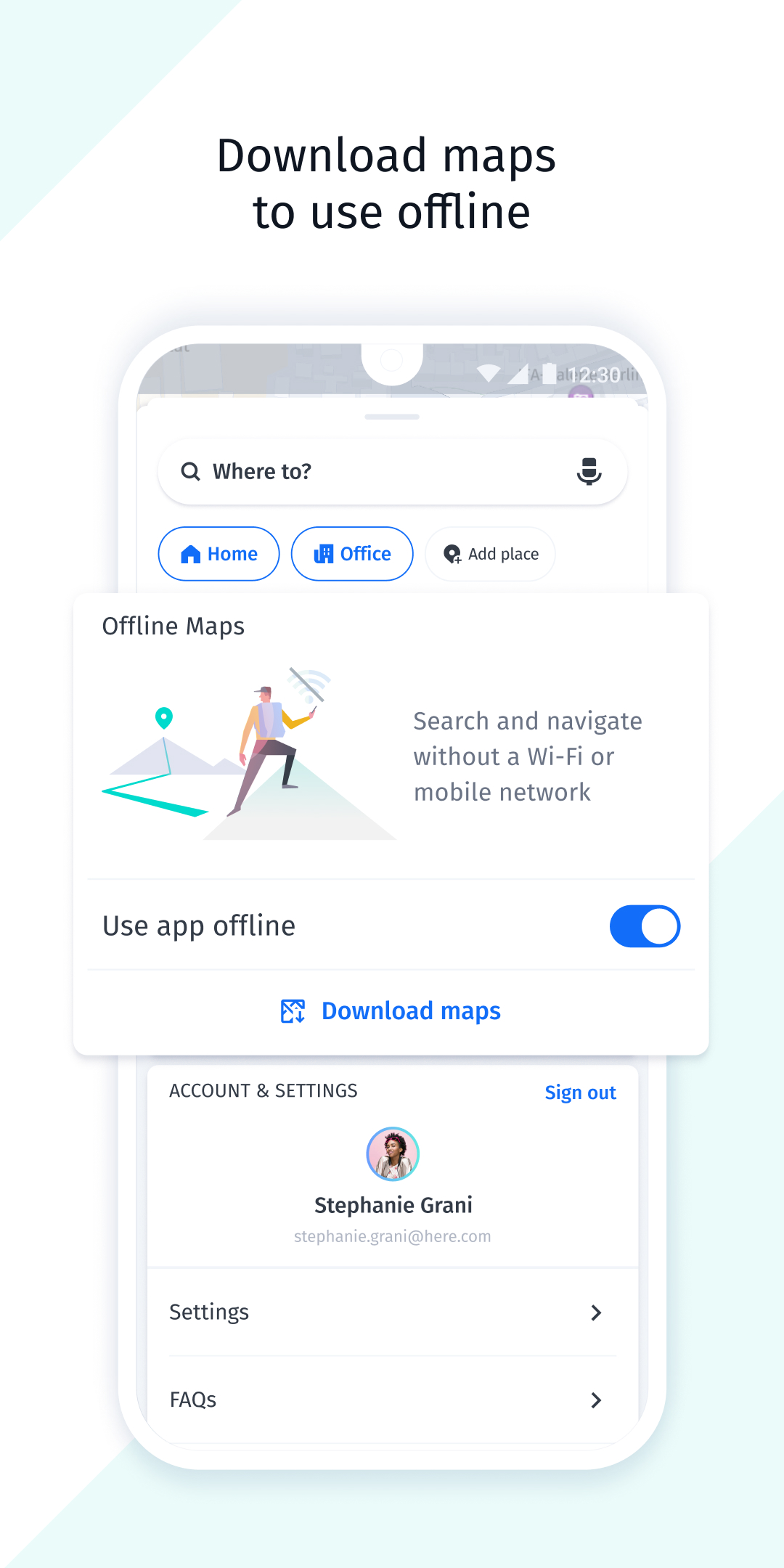 اسکرین شات 6 برنامه HERE WeGo: Maps & Navigation