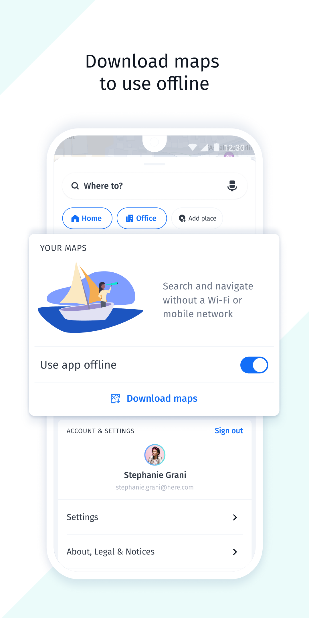 اسکرین شات 6 برنامه HERE WeGo BETA