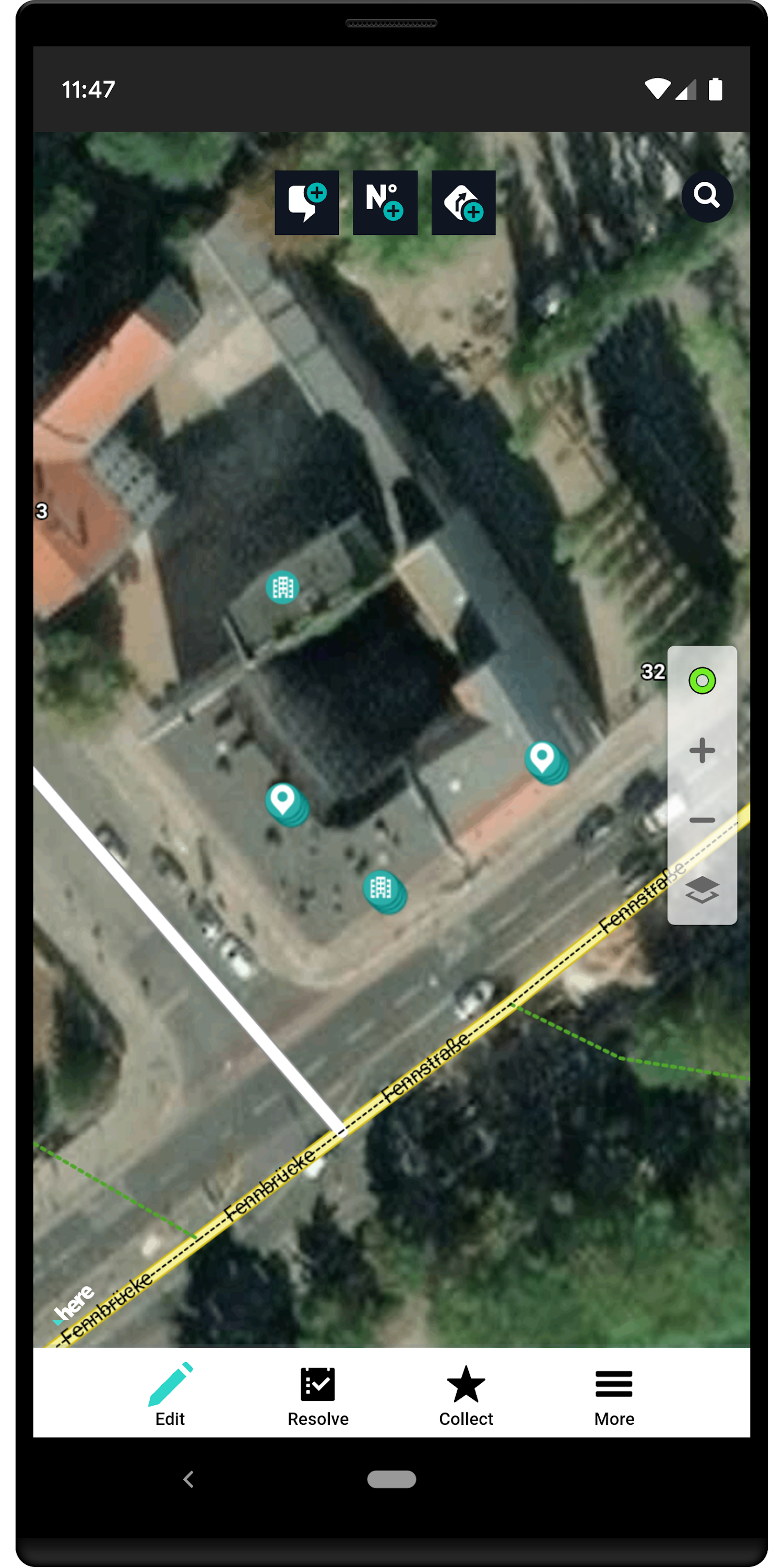 اسکرین شات 1 برنامه HERE Map Creator