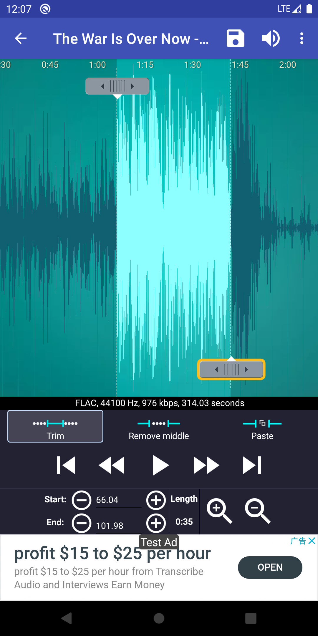 اسکرین شات 2 برنامه Ringtone Maker:create ringtone