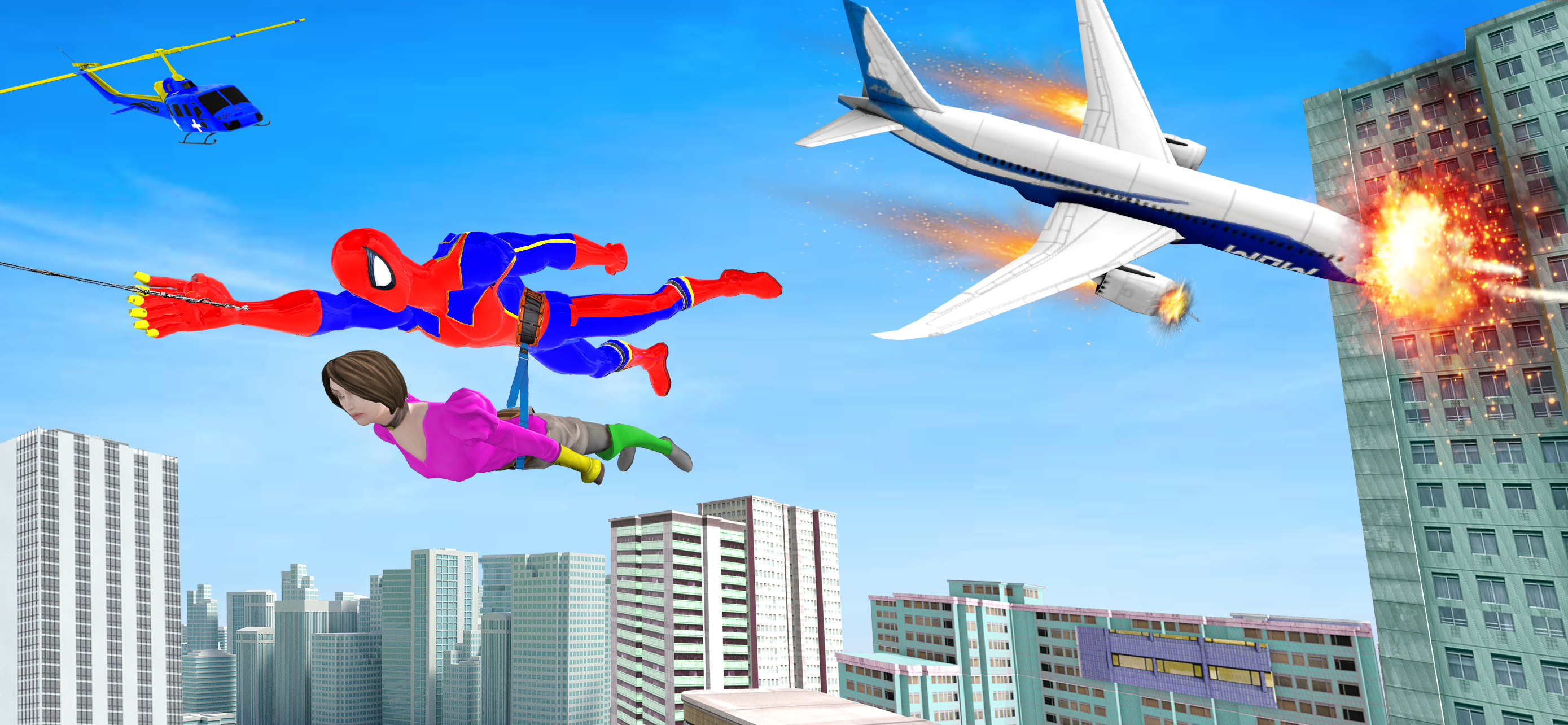 اسکرین شات 5 بازی Speed Superhero Rescue Games