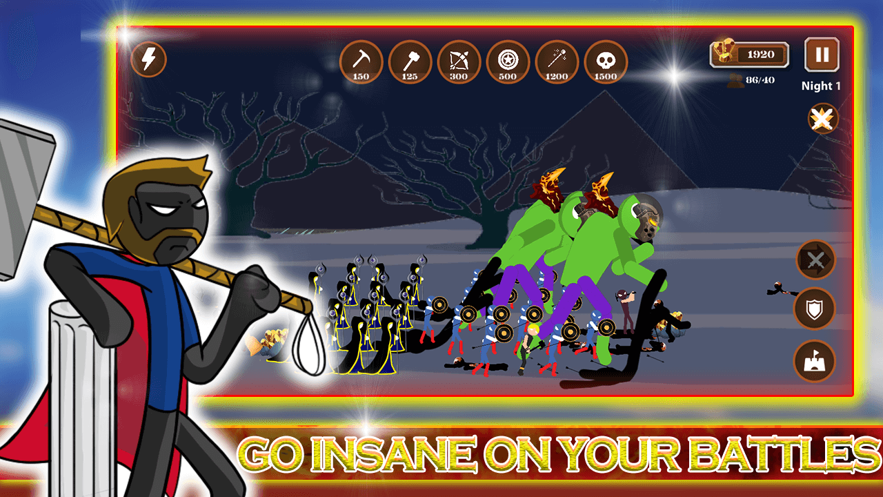 اسکرین شات 6 بازی Hero stick war - stickman fight battle 2021