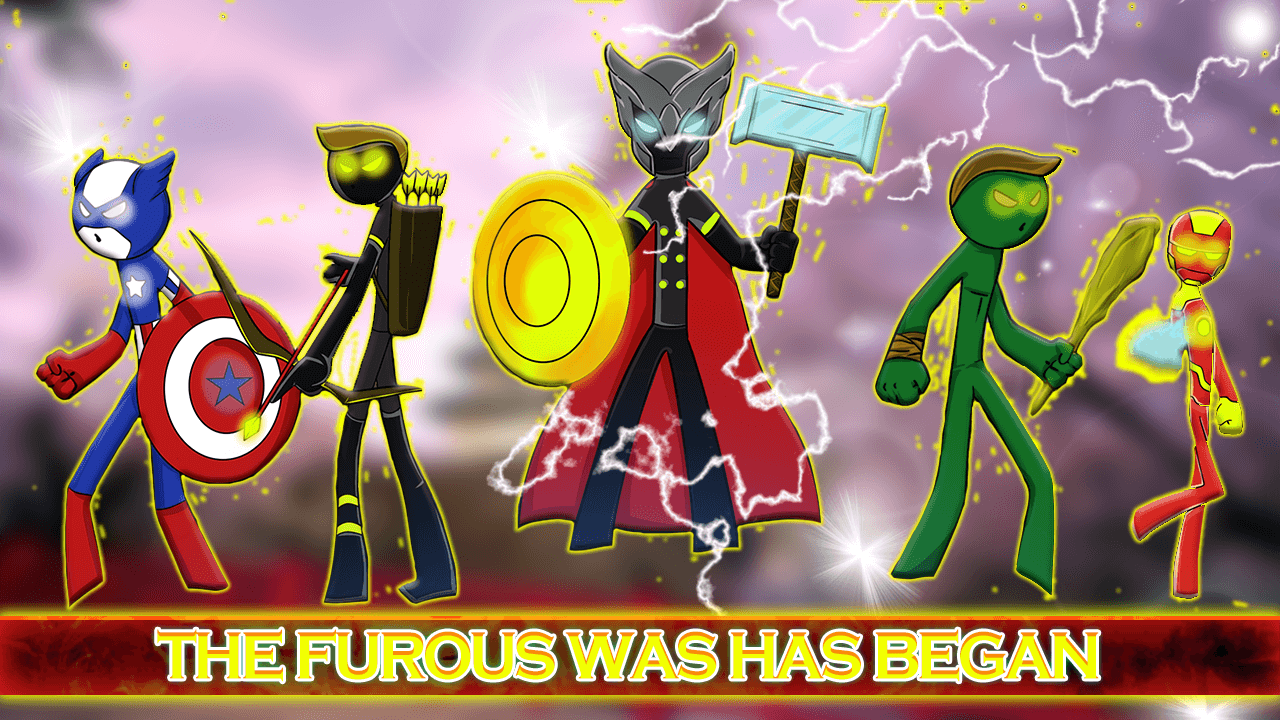 اسکرین شات 2 بازی Hero stick war - stickman fight battle 2021