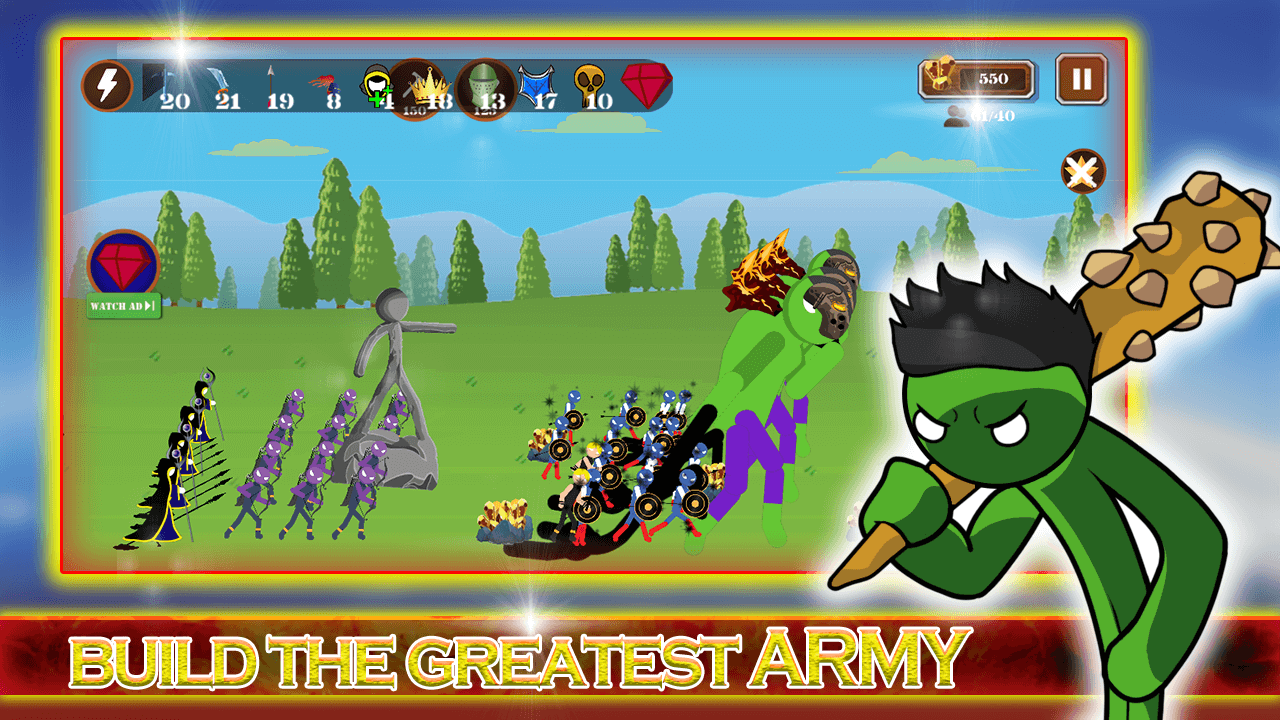 اسکرین شات 4 بازی Hero stick war - stickman fight battle 2021