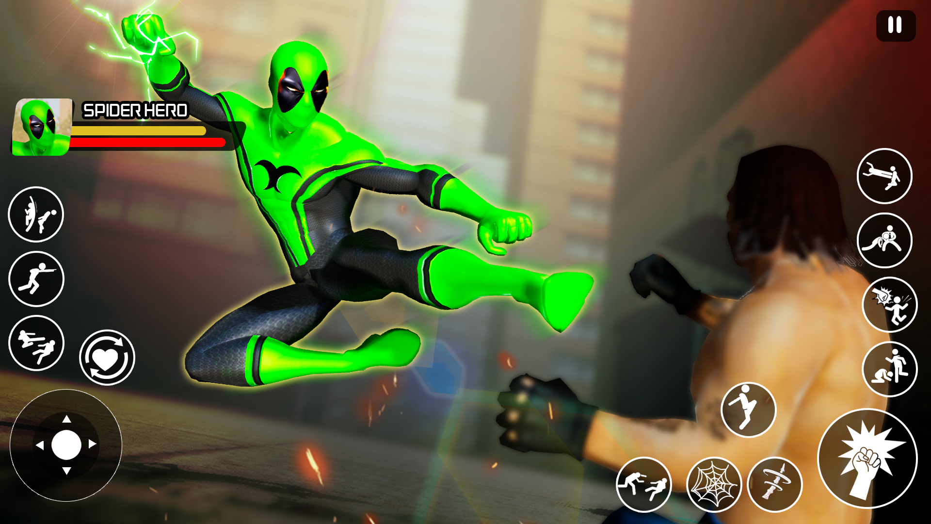 اسکرین شات 4 بازی Spider Rope Hero: Crime Battle