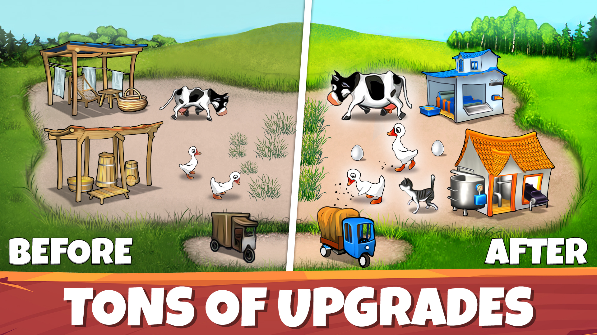 اسکرین شات 2 بازی Farm Frenzy: classic farm game