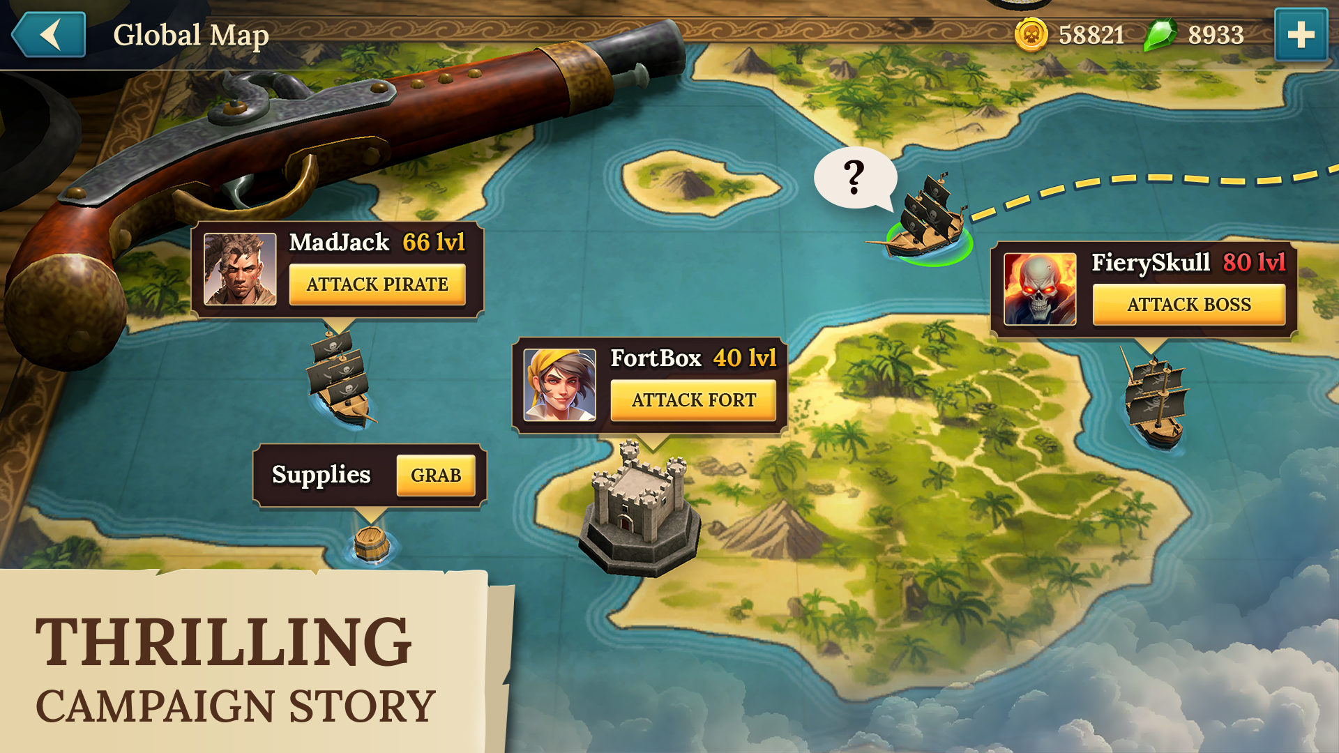 اسکرین شات 6 بازی Pirate Ships・Build and Fight