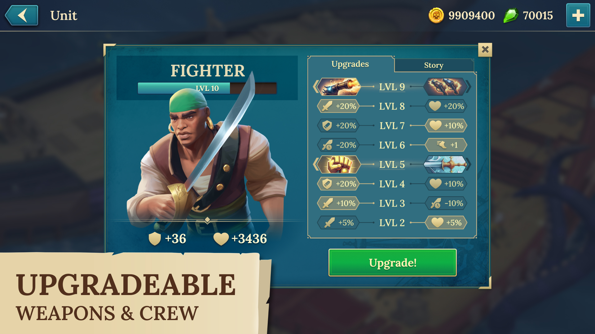 اسکرین شات 5 بازی Pirate Ships・Build and Fight