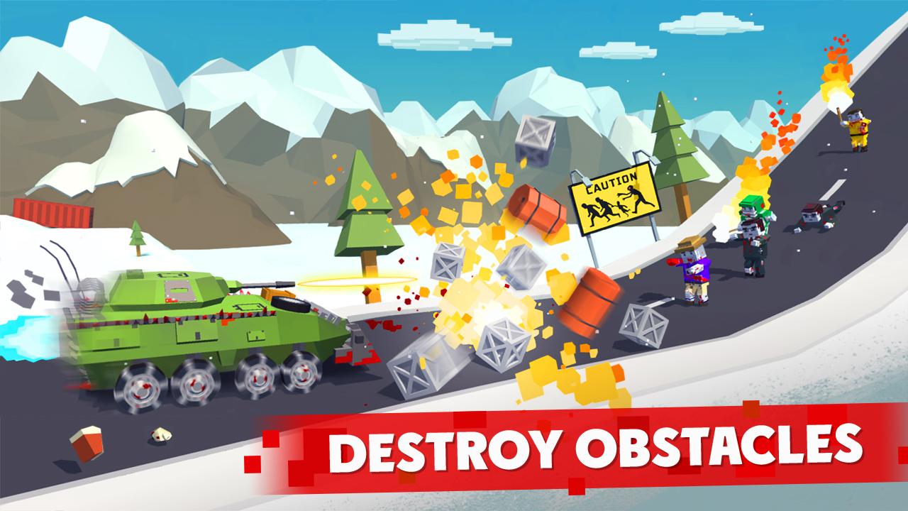 اسکرین شات 3 بازی Zombie Derby: Pixel Survival