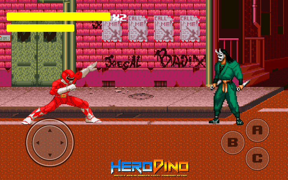 اسکرین شات 1 بازی Hero Dino Ninja Ranger Retro