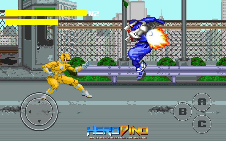 اسکرین شات 2 بازی Hero Dino Ninja Ranger Retro