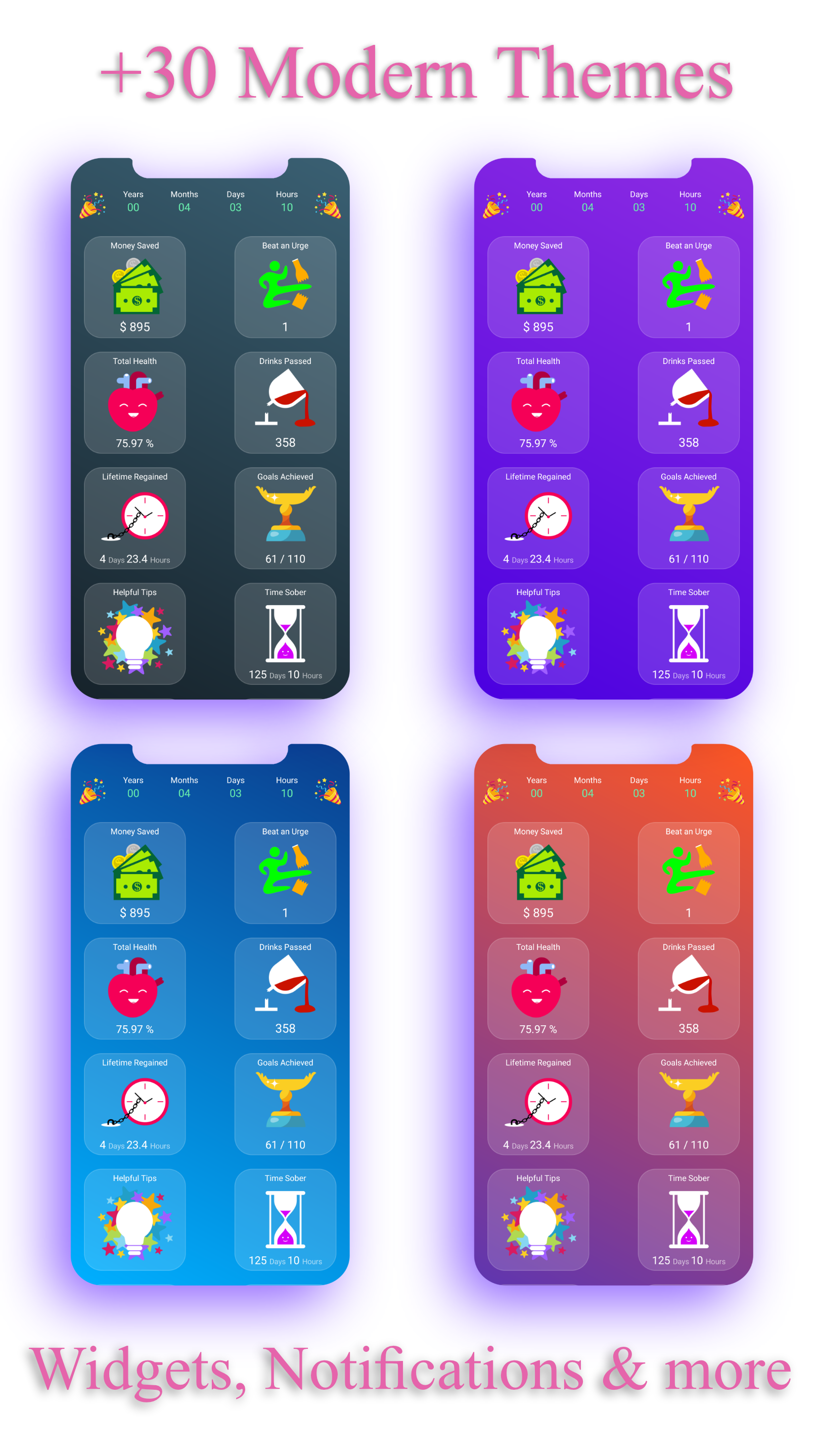 اسکرین شات 8 برنامه Sobriety Counter - EasyQuit