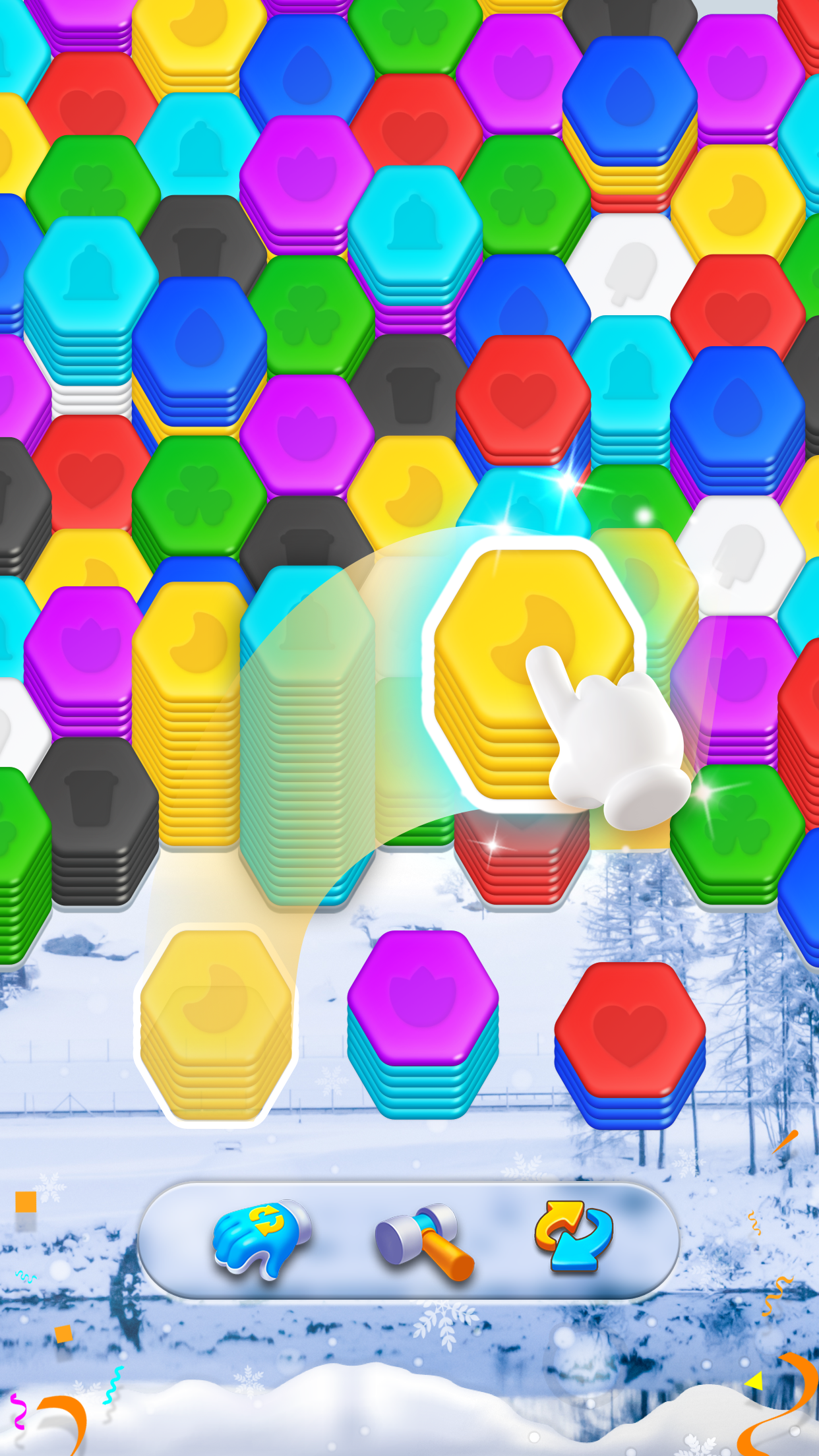 اسکرین شات 1 بازی Dream Hex®: ASMR 3D Merge Game