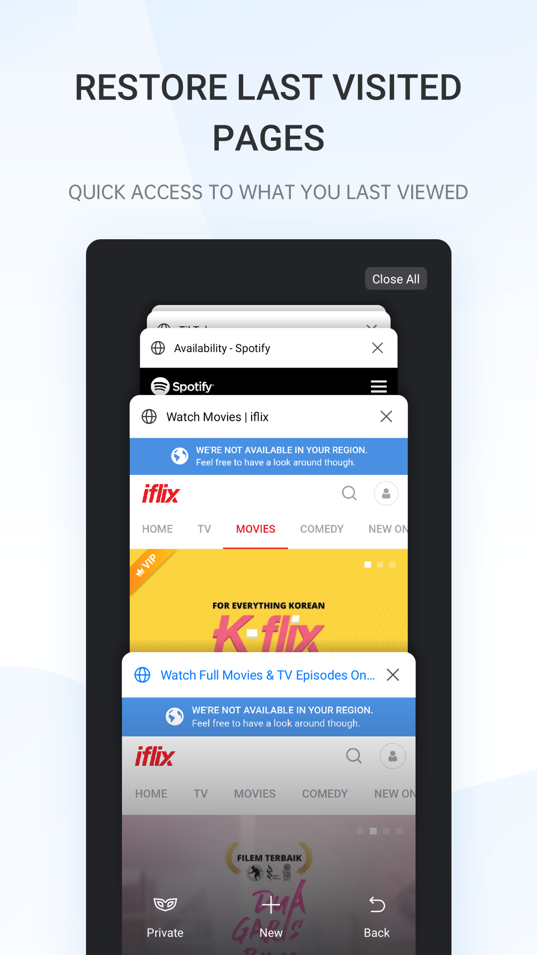 اسکرین شات 2 برنامه Internet Browser