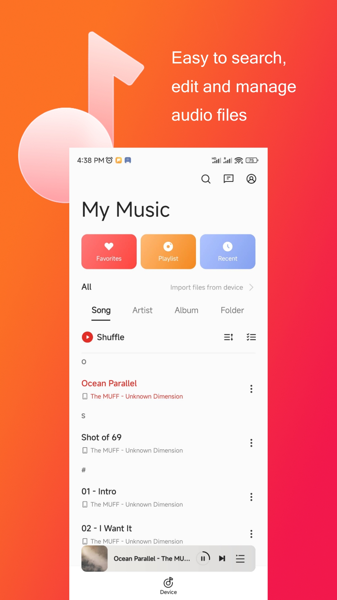 اسکرین شات 1 برنامه Music