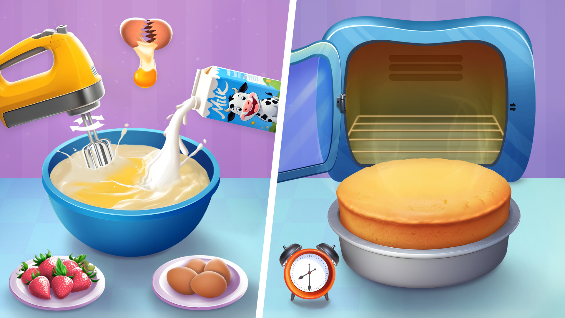 اسکرین شات 2 بازی Cake Maker DIY: Bake Cakes