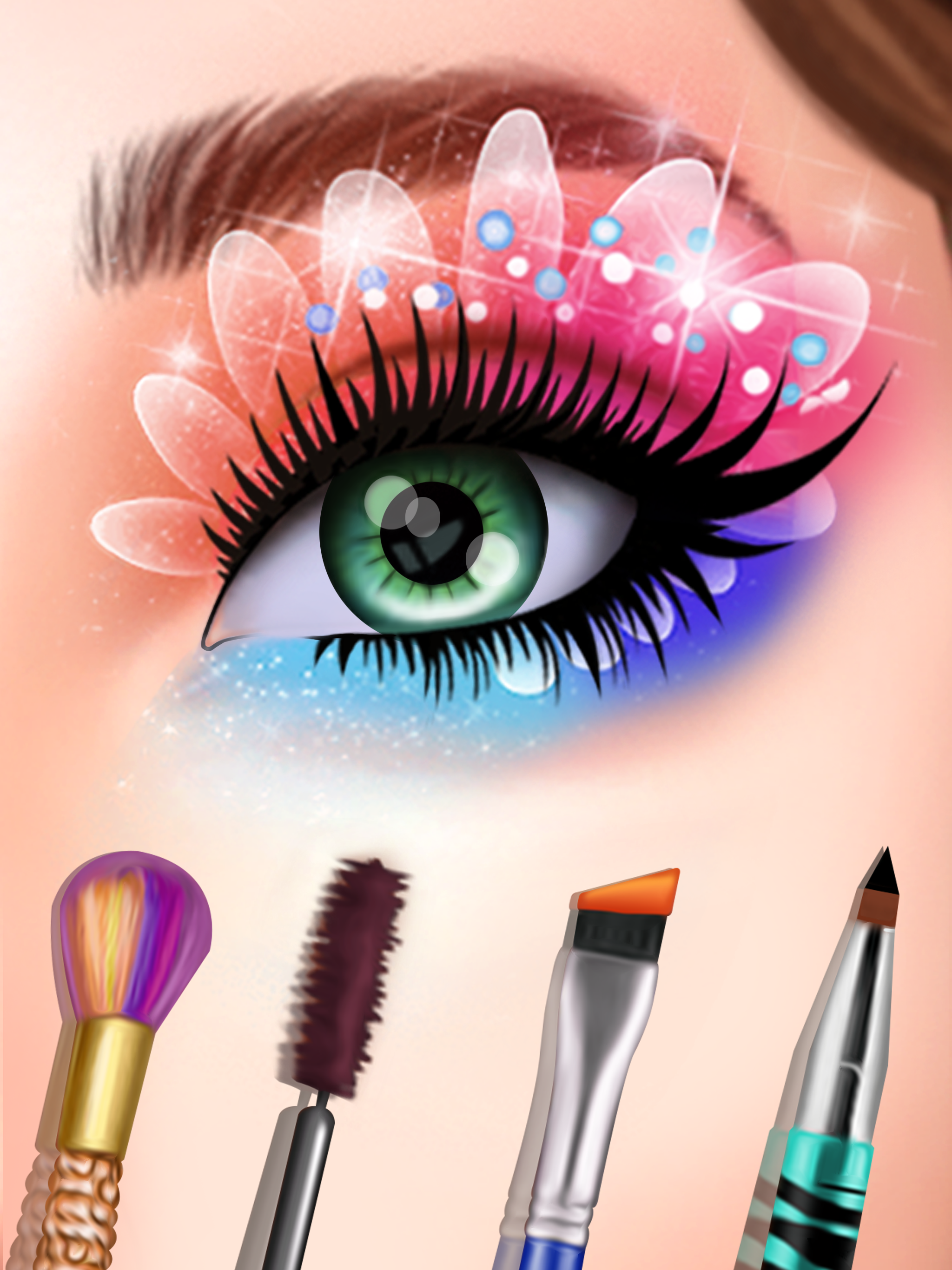 اسکرین شات 1 برنامه Eye Art: Beauty Makeup Artist