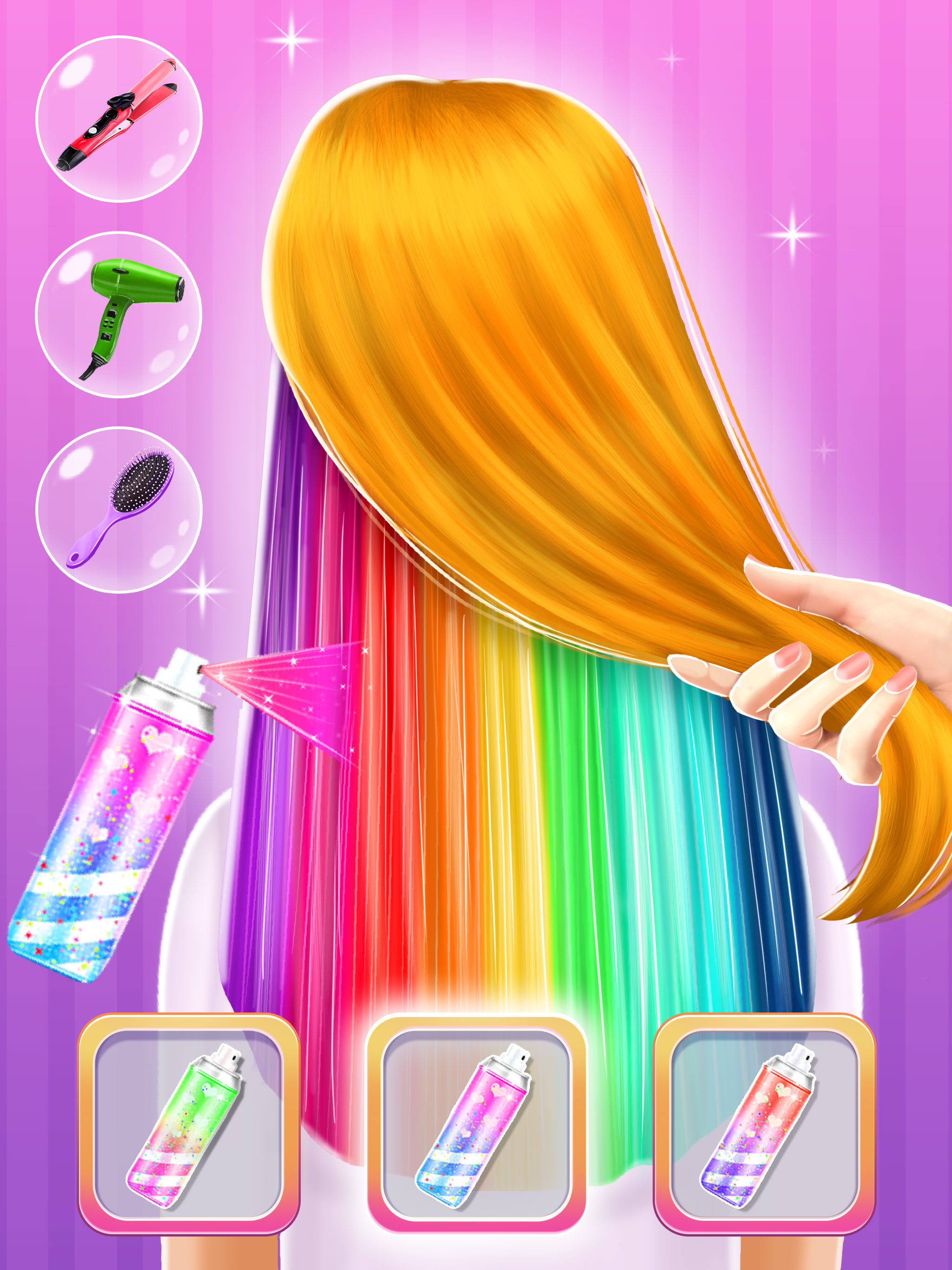 اسکرین شات 3 بازی Makeup Game- Hair Salon Artist