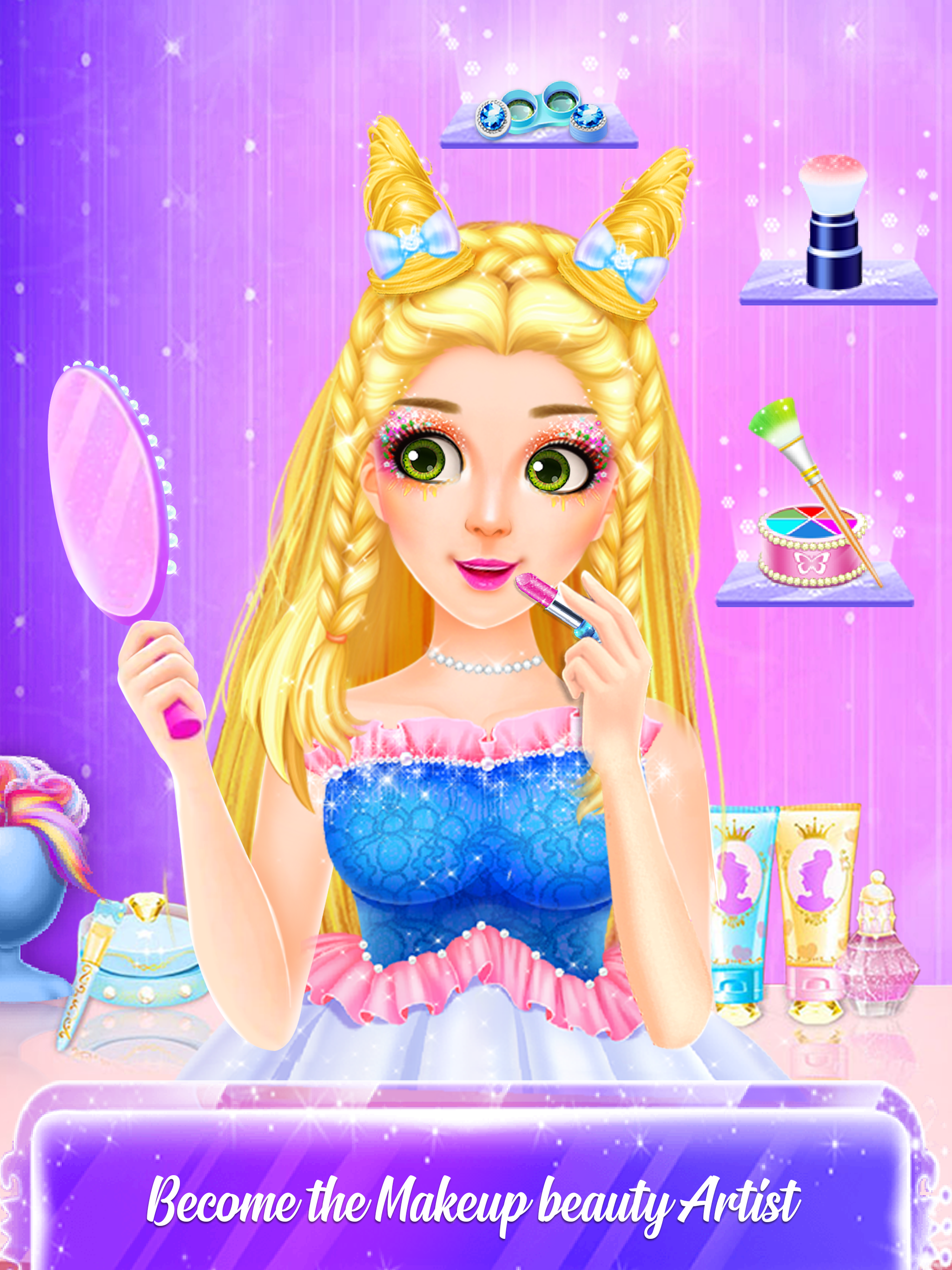 اسکرین شات 6 بازی Makeup Game- Hair Salon Artist