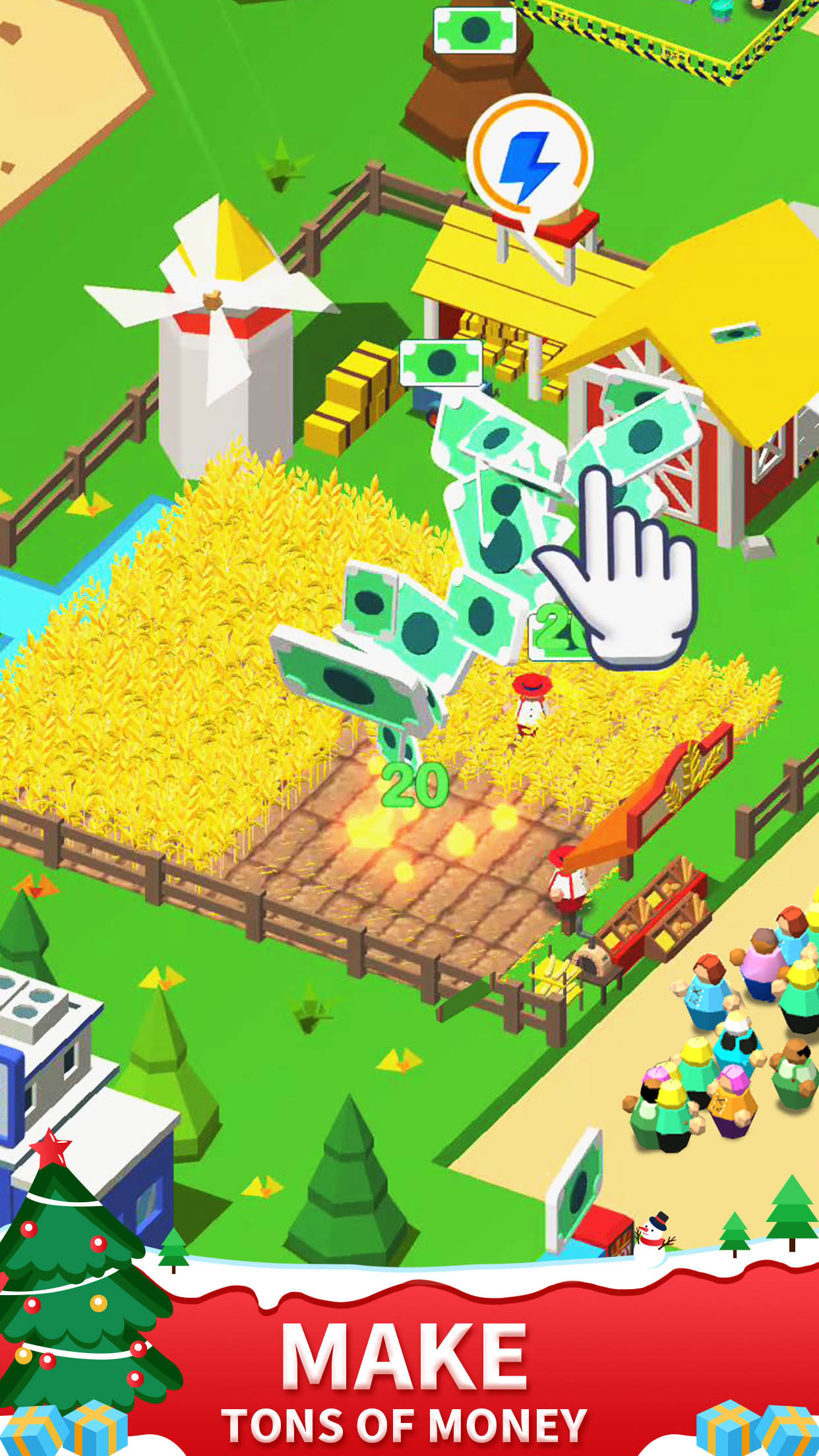 اسکرین شات 2 بازی Idle Leisure Farm - Cash Click