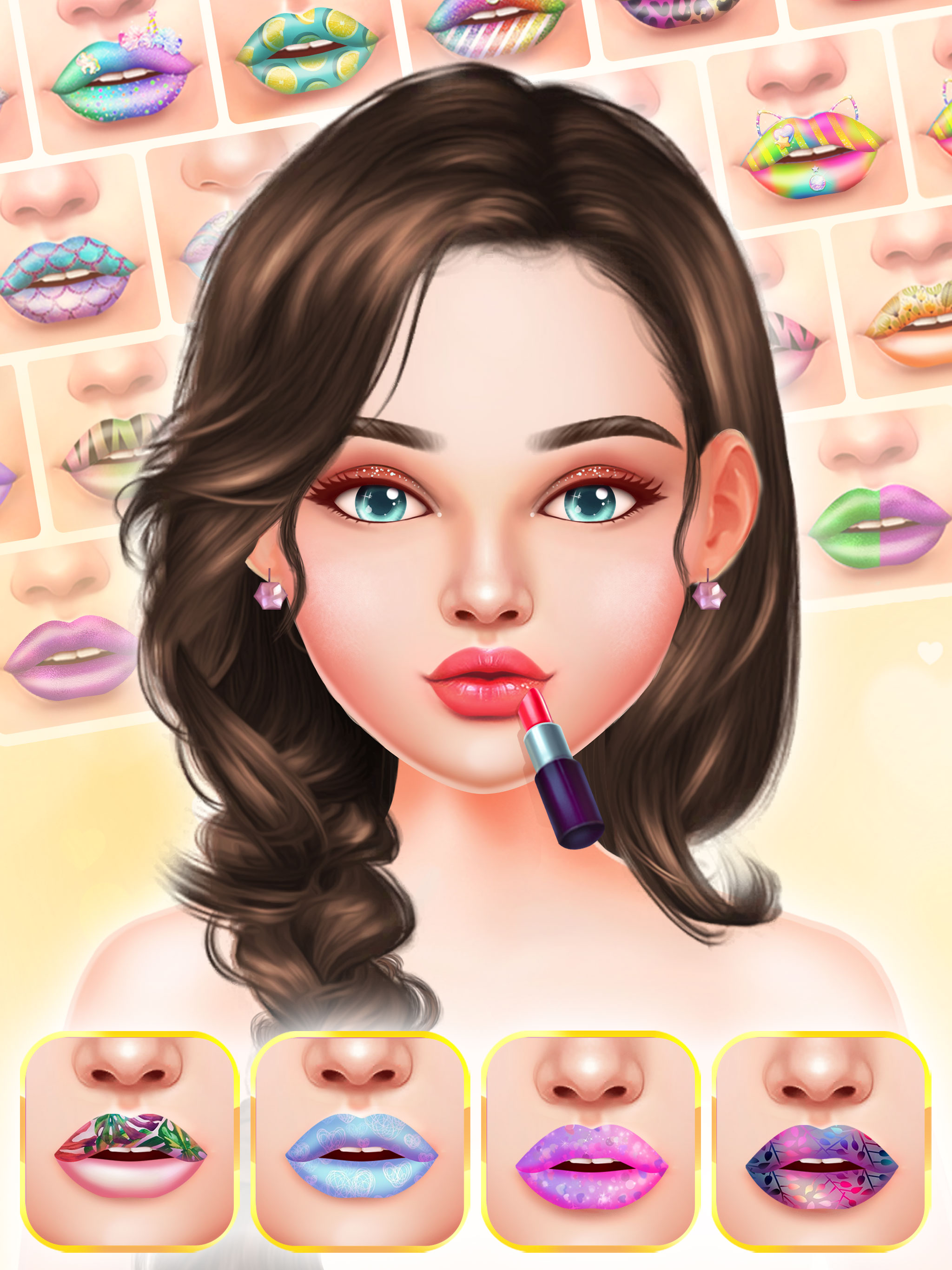 اسکرین شات 5 بازی Lip Art DIY Makeover Games